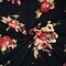 Black-Multi Rayon Stretch Spandex Floral Print Jersey Knit Fabric By the Yard